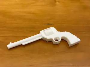 Revolver with working wheel
