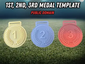 First & Second Place Medal Pack – 3 Custom Designs