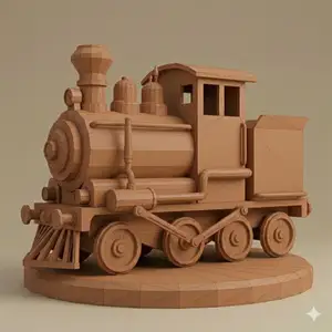 Low Poly Toy Train