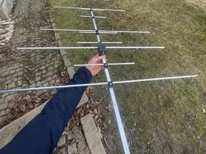 DK7ZB-Style 2m/70cm Yagi Antenna (4+5 Elements)