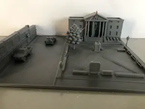 Scène Retour vers le futur Hill Valley au 1:160