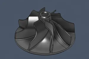 Centrifugal turbine impeller Model