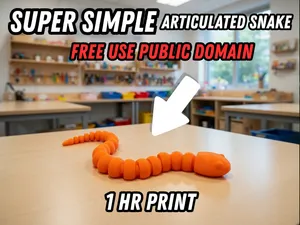 Super Simple Articulated Snake - Free Use Fidget