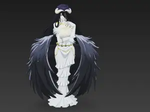 Albedo Sacerdotessa OverLord  Merciful White Devil