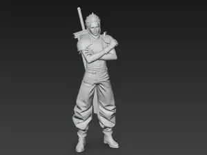 Zack Fair - Final Fantasy VII - Crisis Core Statue