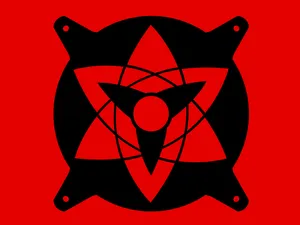 Naruto SASUKE Eternal Sharingan - Custom 120mm Fan