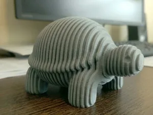 Japandi Ribbed Turtle Statue