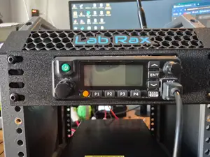 Radio mounting cage for 10 inch rack