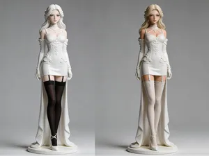 黑丝白丝美女