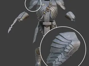 Part 1 of 8. Predator armour set - Shoulders