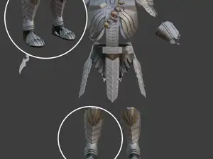 Part 6 of 8. Predator armour set - Legs armour
