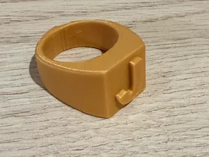 sello dorado 22mm con la inicial de J