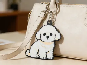 比熊犬钥匙扣 小狗钥匙扣
