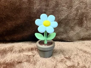 极简可爱花朵盆栽摆件
