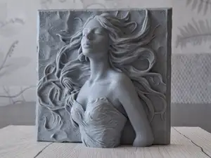 Ethereal Serenity 2 - Relief Sculpture