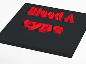 blood type nameplate