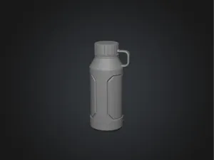 Minimalist Grey Water Bottle