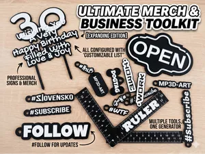 Merch & Business Signage Toolkit(ALL-in-ONE)