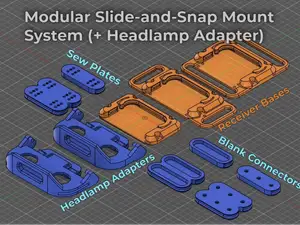 Modular Slide-and-Snap Mount System