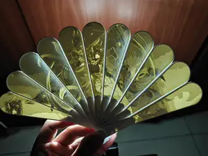 原神奈芙尔透光浮雕扇子