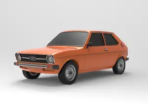 Audi 50 1974 STL 3D model for print