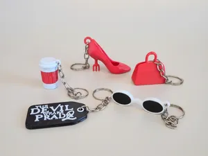 Kit de chaveiros "O Diabo Veste Prada"