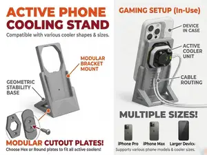 ANY size Magnetic Phone cooler Phone stand
