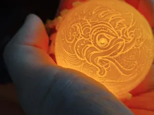 掌上明珠发光香囊:摩羯图案