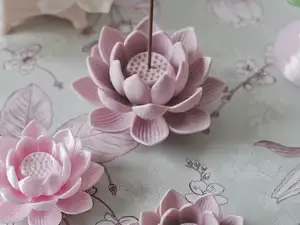 荷花/莲花香插摆件