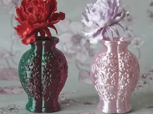 立体浮雕花瓶