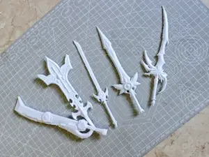 宝剑 刀 精美 武器 热门 动漫 游戏 里面的 武器包 有很多模型 简单好打 支撑好拆 牢固可玩1