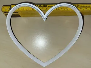 Ausstechform für Lebkuchenherz (Jahrmarkt-Stil)