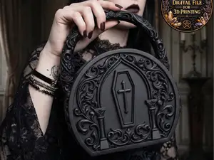 Gothic Coffin Purse Handbag Alternative Fashion