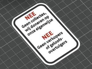Nee collectanten/verkopers