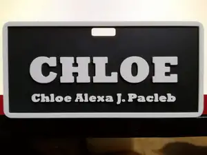 name plate