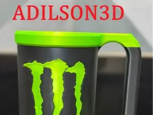 Monster Caneca Vasada Suporte Para Lata 473ml