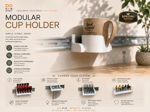 Modular Cup Holder DIN Rail | DIN Infinity