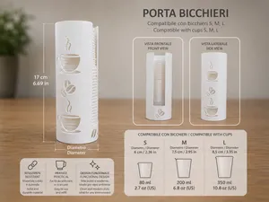 Universal Cup Holder|Stand for S, M, L Cups