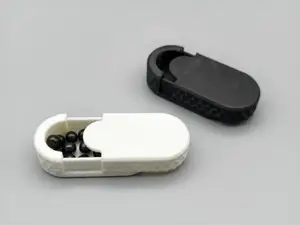 六边形纹理滑盖小药盒