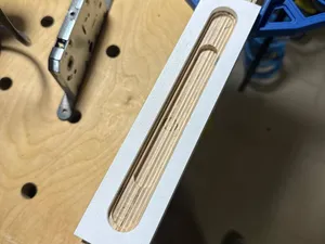 Mortise Lock Routing Template 196x18 mm