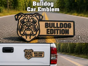 Bulldog Car Emblem - The Bulldog Edition