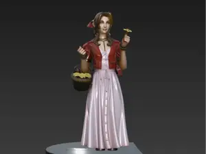 Aerith Gainsborough Final Fantasy Rebirth FanArt