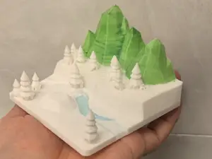 地形模型:山地、高原、丘陵、平原