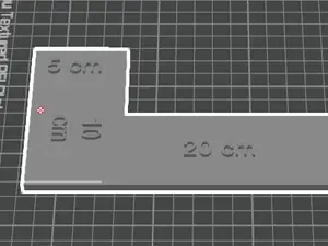 Electrician ruler (in cm)