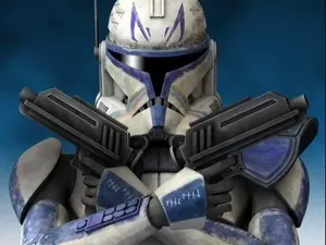 Captain Rex and Fives' DC-17 Blaster Stand