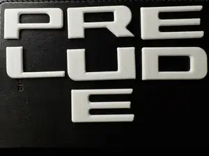 PRELUDE 5 BB5 BB6 BB7 BB8 rear bumper letters logo