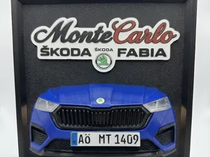 Škoda Fabia Monte Carlo Wand Deko 