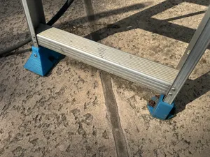 Pool Slide metal ladder foot to mount