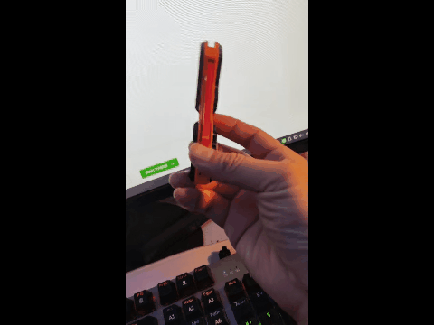 折叠萝卜刀 手把件解压玩具蝴蝶型开箱刀