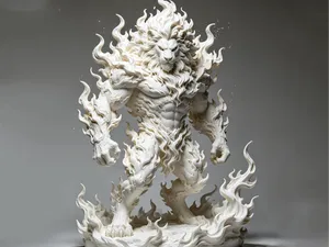 霜焰狮王（拟人版）  极致细节